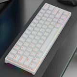 MUCAI MK61 USB Gaming Esports Mechanical Keyboard 61 Key Red Axis Wired Detachable Cable RGB Backlight Hot Swap