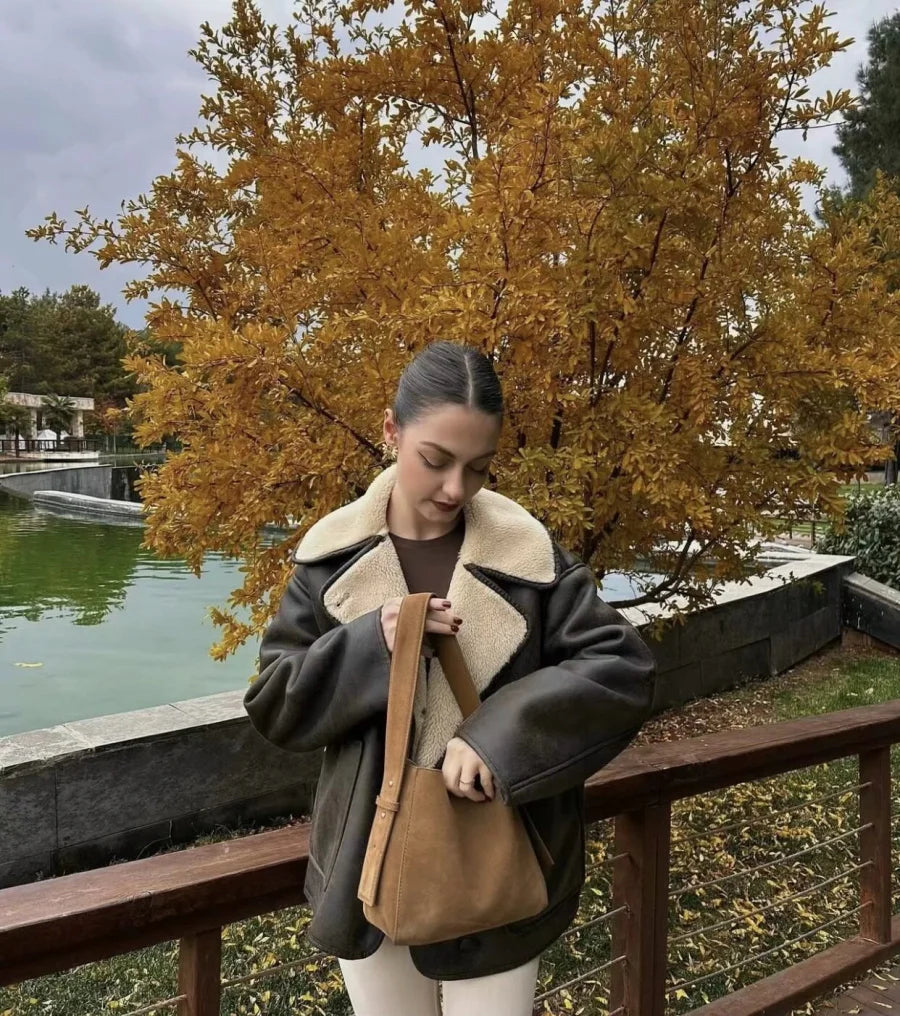 Women’s ZW Series Oversized Long-Sleeve Warm Coat