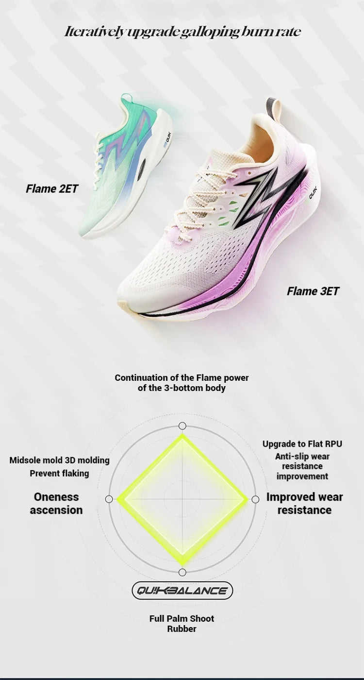 361 Degrees Flame 3.0 ET Men's Running Shoes Racing Marathon Stable Breathable Comfort Rebound Jogging Male Sneakers 672612245F