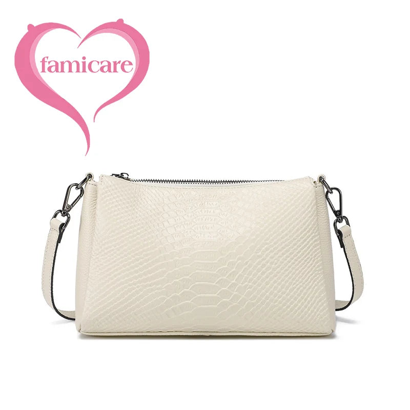 2026 New Large Capacity Women's Shoulder Bag Genuine Leather Tote Casual Handbag for University Students And Commuters Crossbody