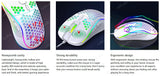 Honeycomb Wired Gaming Mouse RGB Backlight 7200 Adjustable DPI Ergonomic USB Computer Mice for Windows PC & Laptop Gamers