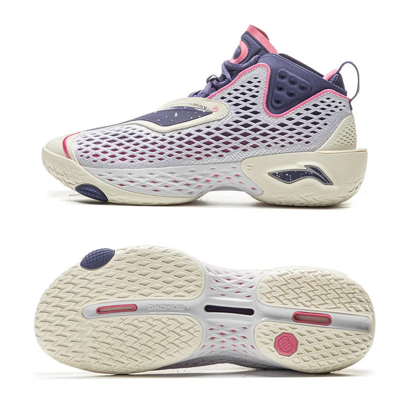 Li-Ning Men's BADFIVE V Outdoor Basketball Shoes SUPER BOOM Cushion LIGHT FOAM PLUS Reflective LiNing Stable Sneakers ABFV025
