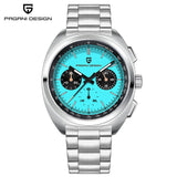 2026 New PAGANI DESIGN Turtle Back Luxury Quartz Watch for Men Fashion Sports Chronograph Men's Watch Luminous Leather strap