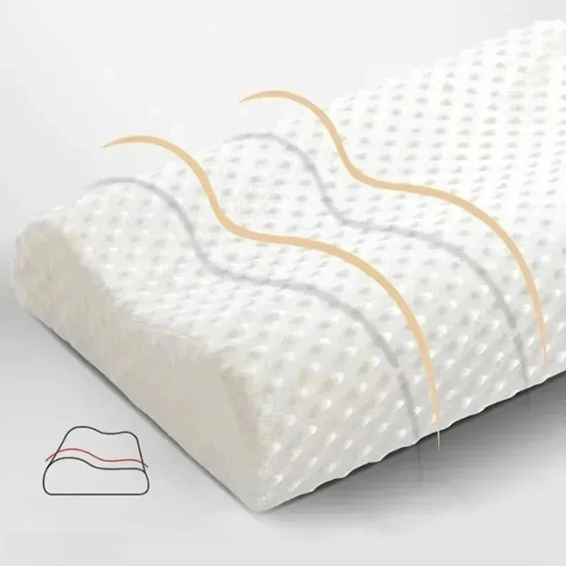 Memory Foam Neck Pillow – Orthopedic Comfort & Pain Relief