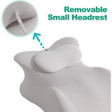 Adjustable Headrest Reading Pillow for Bed Adults - Memory Foam Back Support Wedge for Acid Reflux, Snoring & Legs