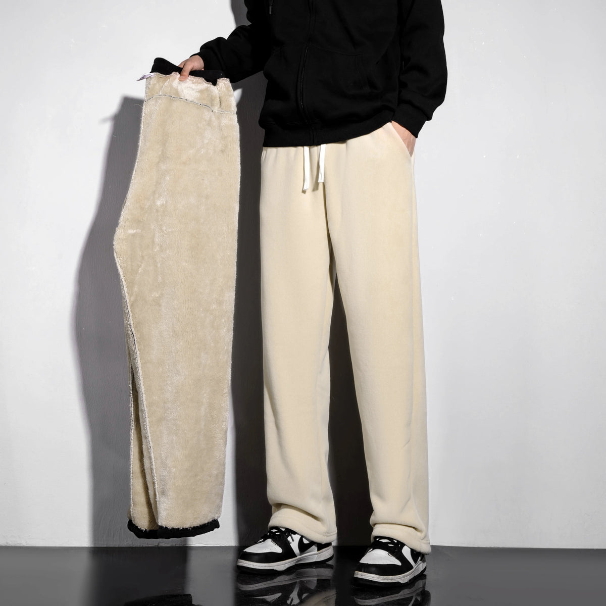 Unisex Fleece-Lined Winter Sweatpants