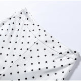Fashion Polka Dot Two-pieces 7-inch Pants Sets Women's Slim Halter Waist-cinching Tops Hip-wrap Pant 2026 New Ladies Solid Suit