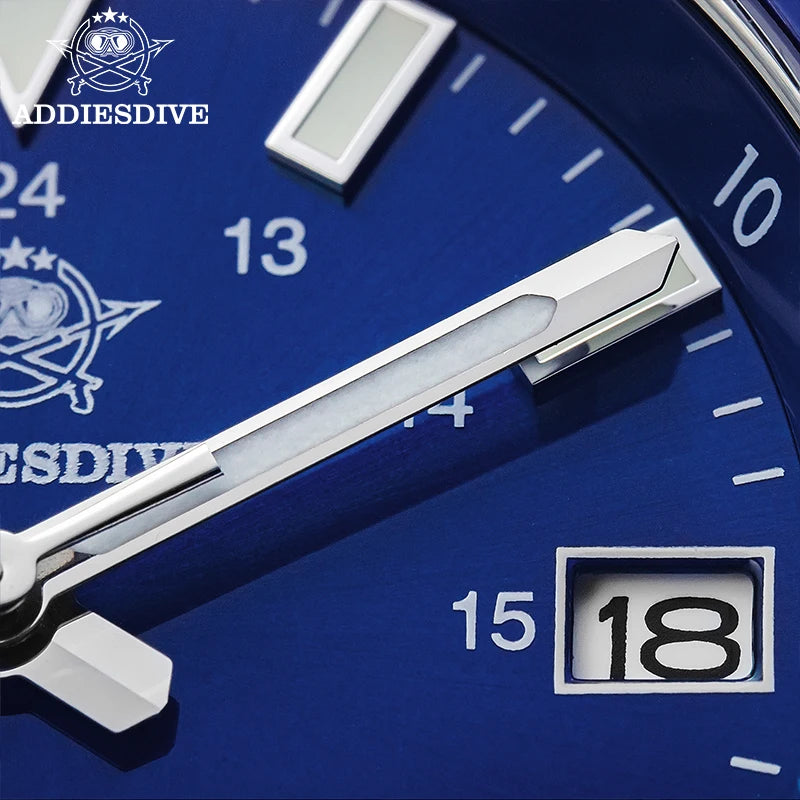 ADDIESDIVE Men's Watch 8215 Mechanical Sapphire Luminous Diving Watch 200m Ceramic Bezel Automatic Watch Clock Gift Watch AD2504