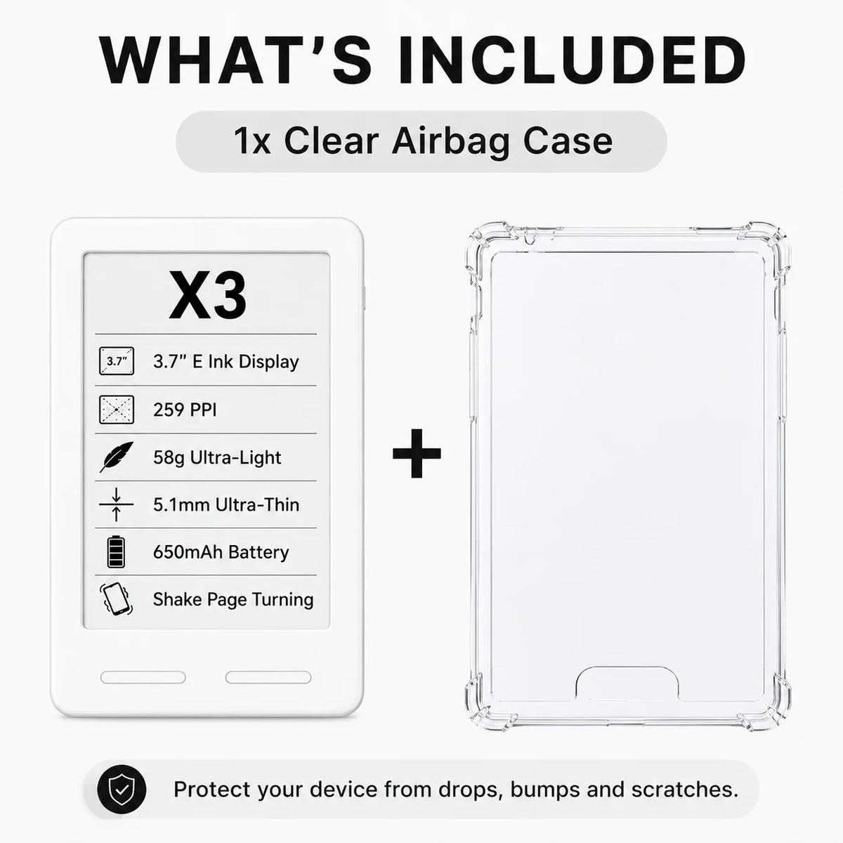 XTEINK Pocket E Ink E-Reader for Travel & Daily Reading