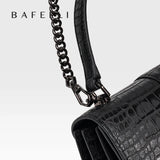 Bafelli Genuine Leather Structured Shoulder Bag