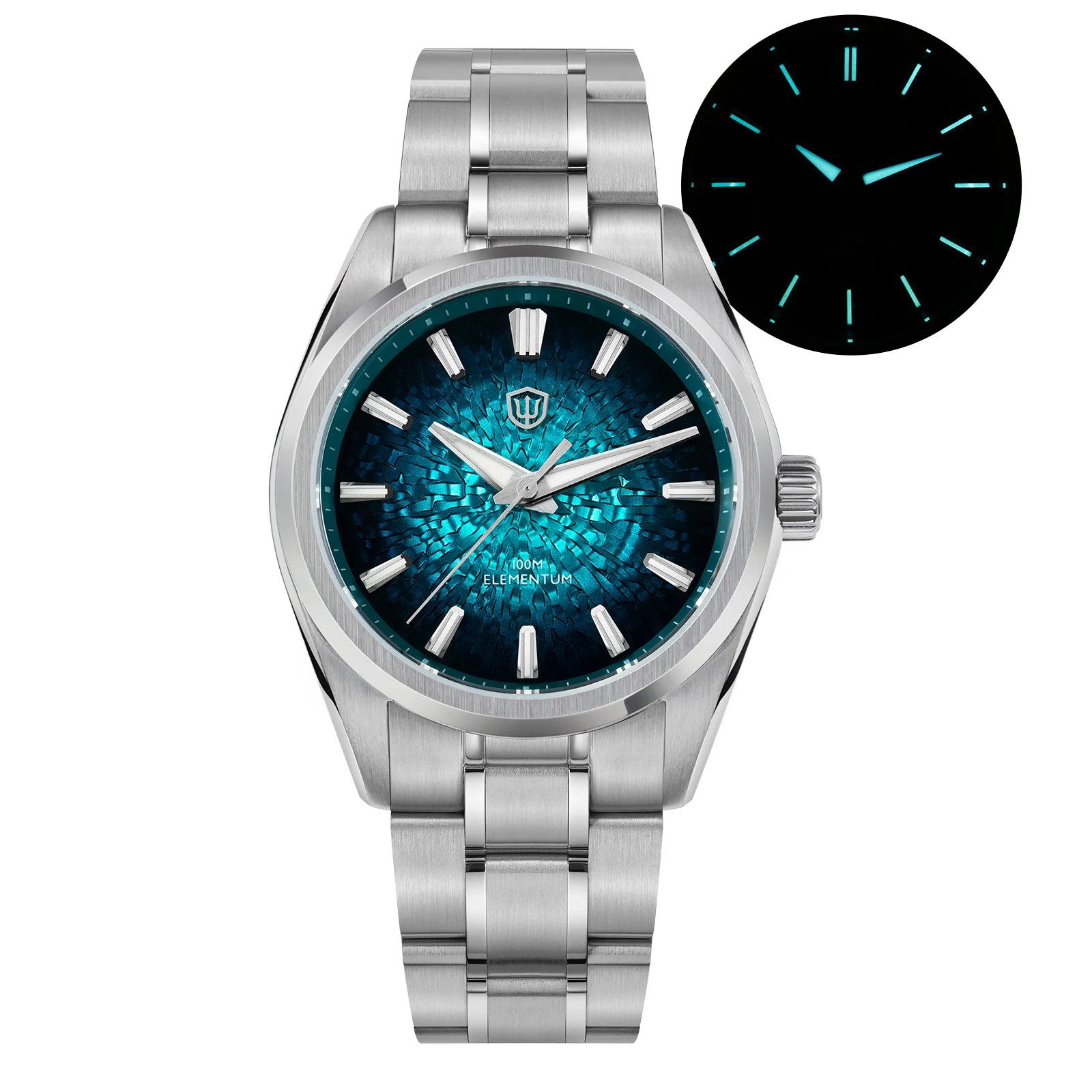 Watchdives WD0003C ice Crack Dial 38mm Men Watch VH31 Sweep Seconds Quartz Movement Sapphire Luminous 10Bar Waterproof Watches