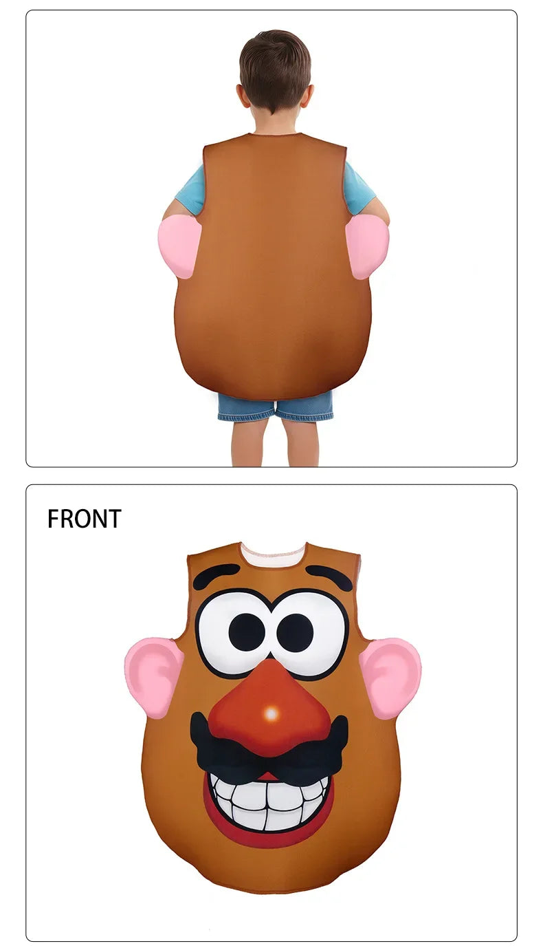 Playful Potato Head Costume for Halloween & Parties