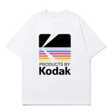 Kodak Polychrome Rainbow Graphic Tee — Unisex Vintage Retro Cotton T-Shirt