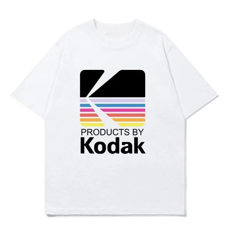 Kodak Polychrome Rainbow Graphic Tee — Unisex Vintage Retro Cotton T-Shirt