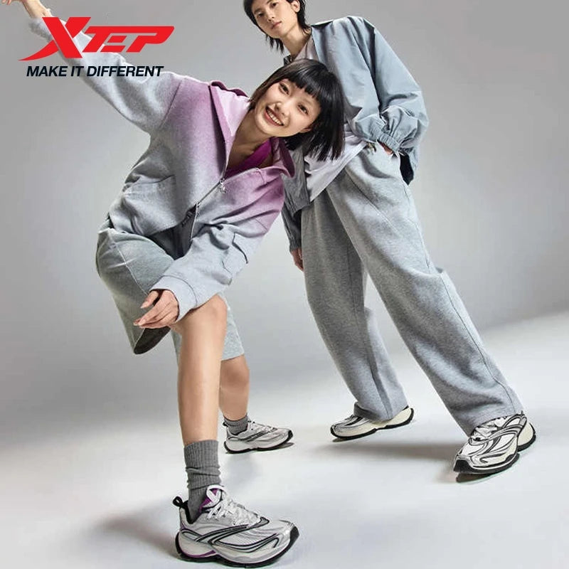Xtep Basque 2 Casual Shoes for Men Height-increasing Mesh Cushioning Retro Millennium Daddy Female Shoes 875219320012
