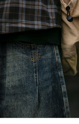 Men's Loose Fit Denim Cargo Jeans