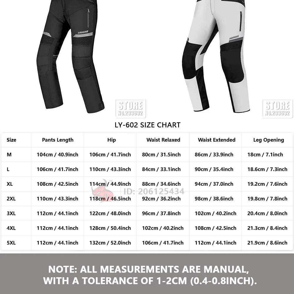 LYSCHY Motorcycle Jacket Pants Suit Cold-proof Waterproof Winter Men Motorbike Riding Moto Jacket Protective Gear Armor Clothing