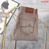 BLLIYOSS Jeans Thin Cotton Men 2025 Spring Summer new Business Embroidery Straight outdoors  Pants Old money High Quality