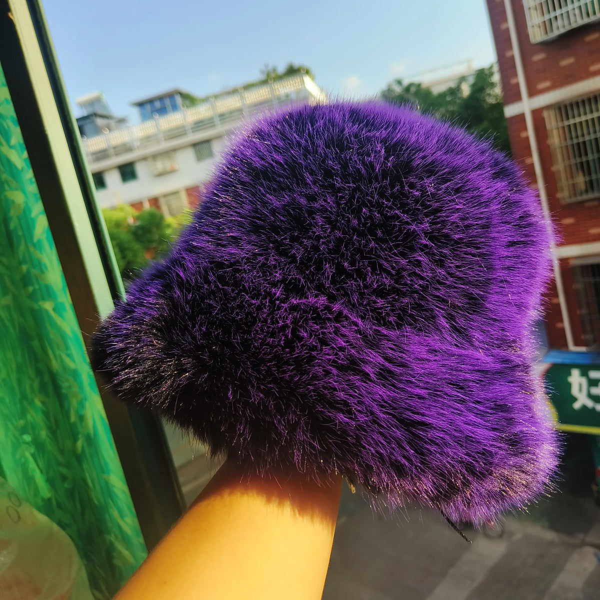 Women's Faux Fur Winter Bucket Hat