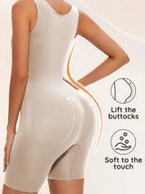 USA-Made Seamless Full Coverage Body Shaper – Firm Control Thigh Slimming Bodysuit