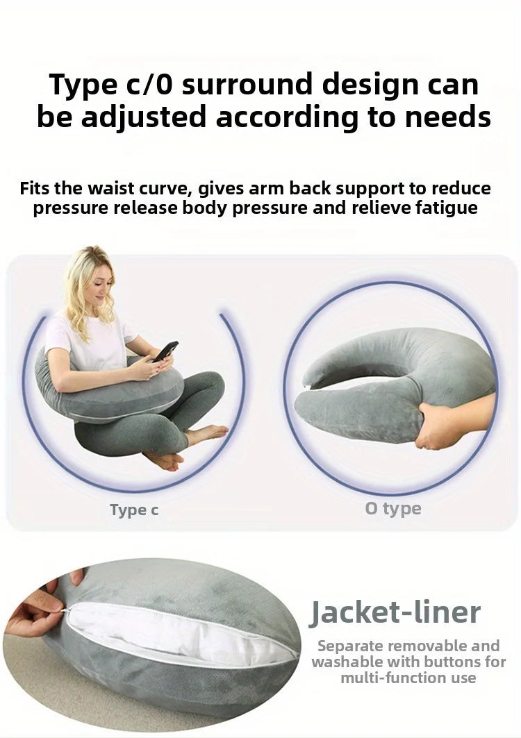 Reading Gaming Pillow Adult Crocheting Pillow To Support Your Arm Portable Desk Soft Skin-Friendly For Watching TV Travel