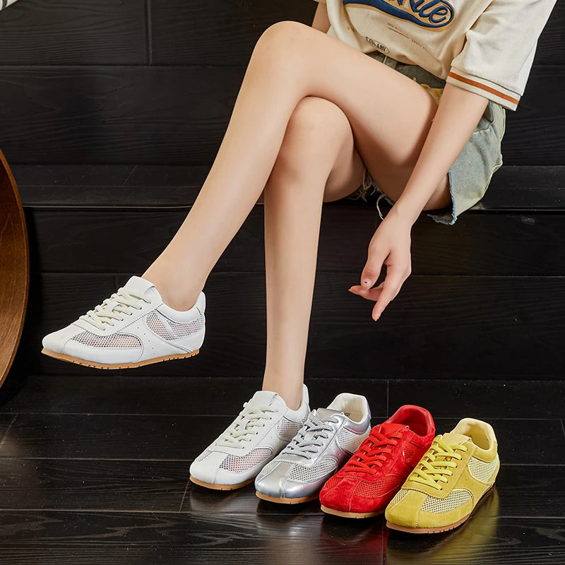 AIYUQI Women's Mesh Flat Sneakers – Elegant Summer Style