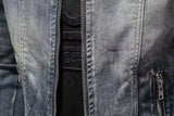 Men's USA-Made Slim Fit Denim Zipper Jacket | Autumn & Winter Casual Coat