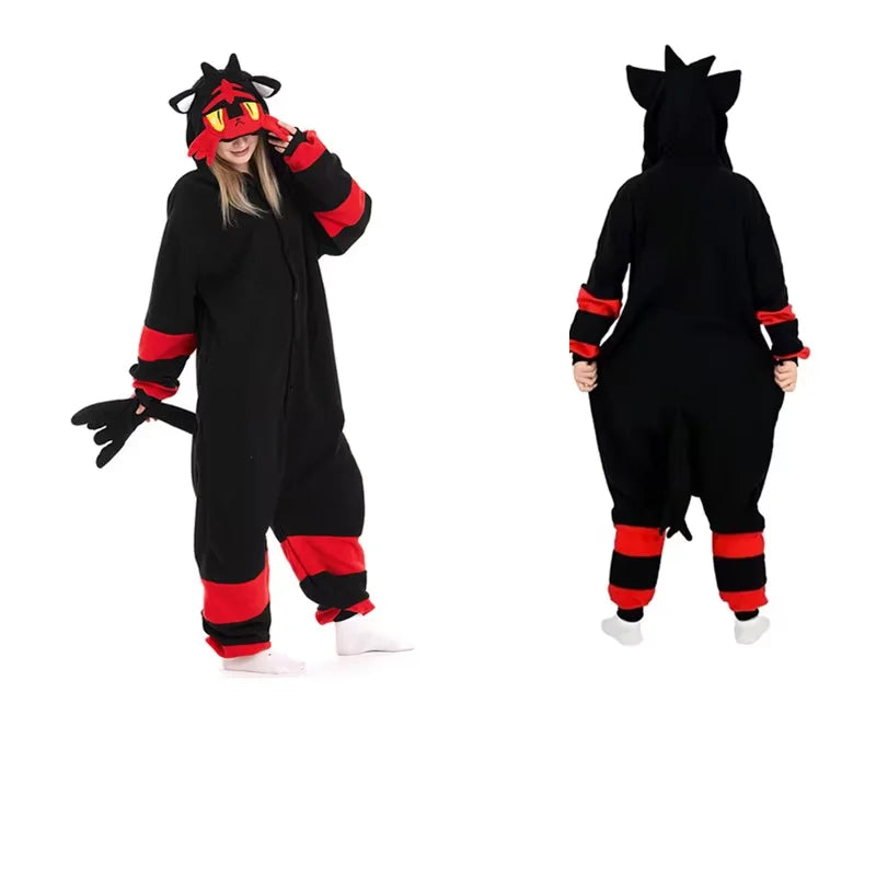 Greninja Kigurumi Onesie Mewtwo Snorlax Gengar Cosplay Halloween Costume Adult Anime Axolotl  Eevee Cow Pajamas Pijama