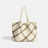 Large size women's tote bag Women's fashion bags 2024 Hot product Neoprene material women's hand-woven bag Large volume Tote bag