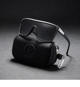 KDEAM One-piece Shape Men Sunglasses Polarized Elastic Paint Surface Sun Glasses Women Suitable Long-lasting Goggles Cat.3