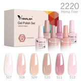 VENALISA 6-Piece Winter Gel Polish Set – HEMA & TPO Free