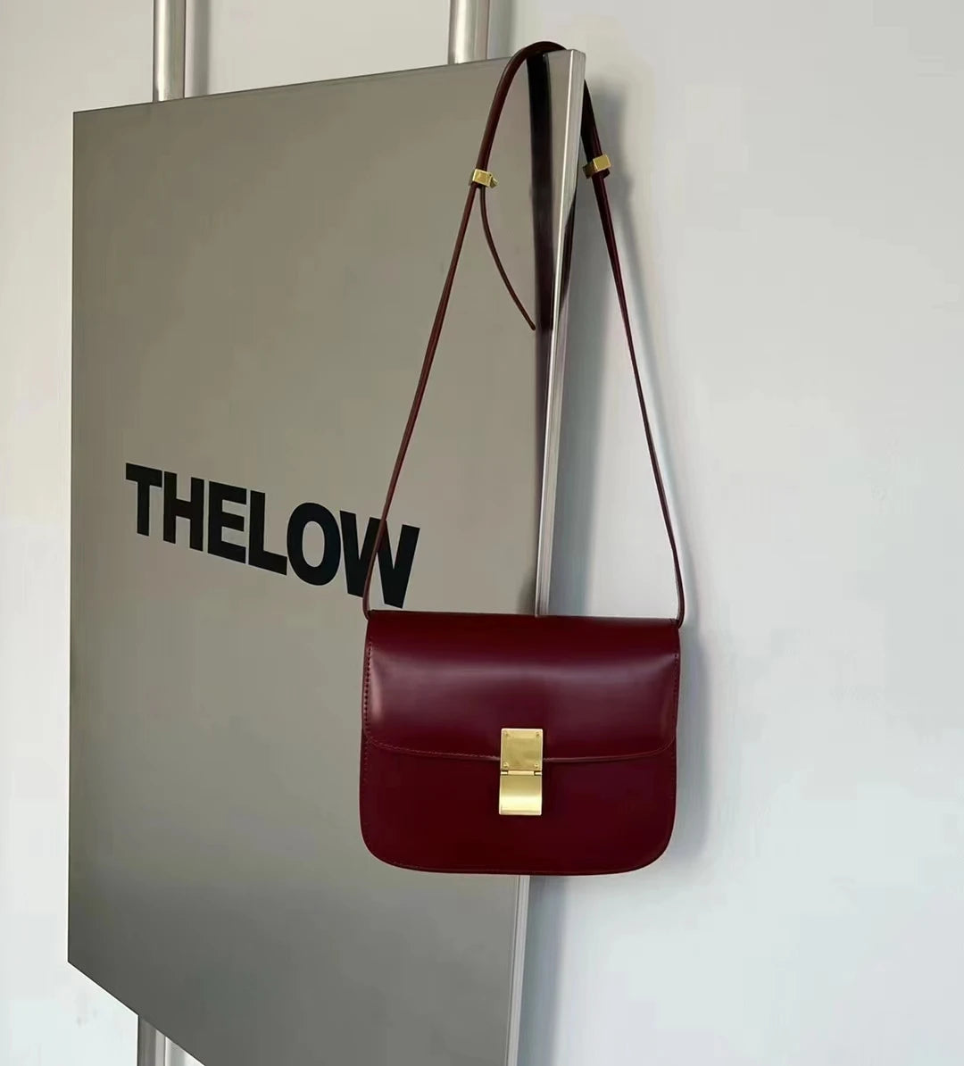 Women’s Genuine Leather Shoulder Bag 2025 Trend Brand Small Square Bags Luxury Designer Handbag Fashion Messenger BagsTofu Bags