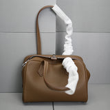 Genuine Leather Handbag Top Layer Leather Advanced Feeling 2025 New Model Fashion High-Capacity Woman