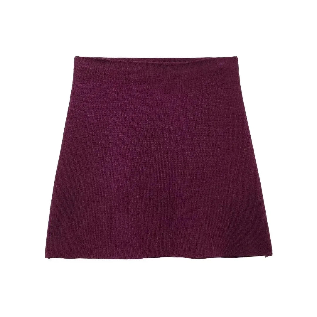 Elegant 2-Piece Knit Skirt Set