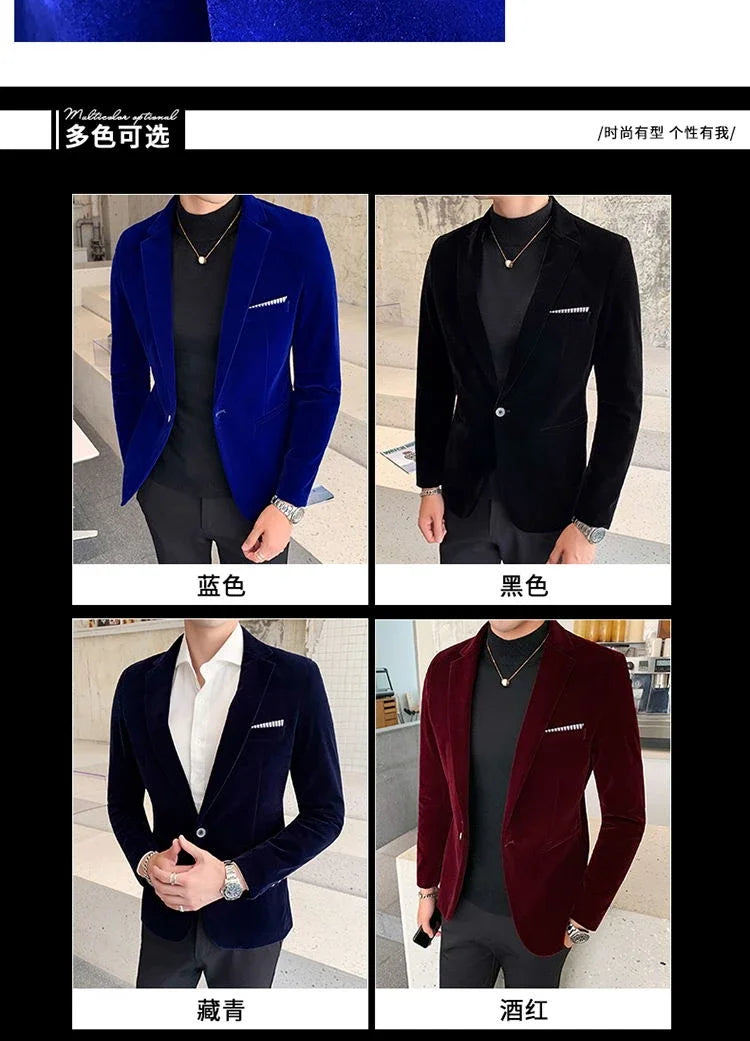 Men’s Slim-Fit Corduroy Blazer