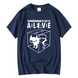 Men's T-shirt Top Quality Cotton Schrodinger's Cat Print Summer Short Sleeve Men T Shirt Casual The Big Bang Theory Mens Tshirt