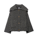 Autumn Brown Knit Cardigan - Elegant USA-Made Loose Sweater Coat