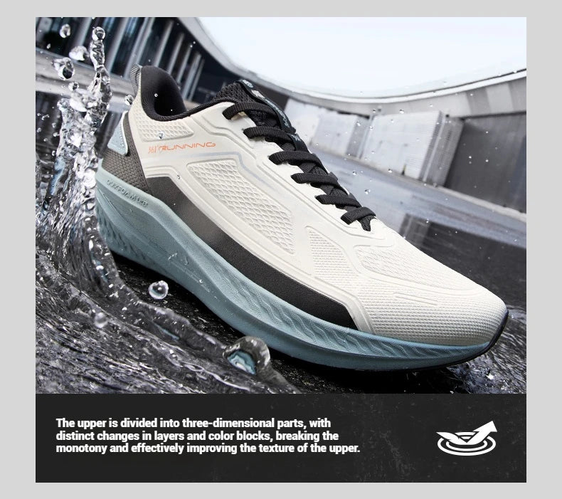 361 Degrees Wingblade Rainblock Men Running Shoes Splash Proof Anti-Slip Water Repellent Grippy Stable Male Sneakers 672532231