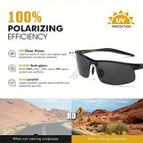CLLOIO Brand Men's Polarized Sunglasses Aluminum Frame UV400 Anti-Glare Sun Glasses Male Driving Glasses Rimless Oculos De Sol