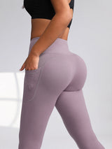 Women's High-Waist Stretch Leggings with Pockets