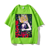 Men's Chainsaw Man Anime Cotton Graphic T-Shirt