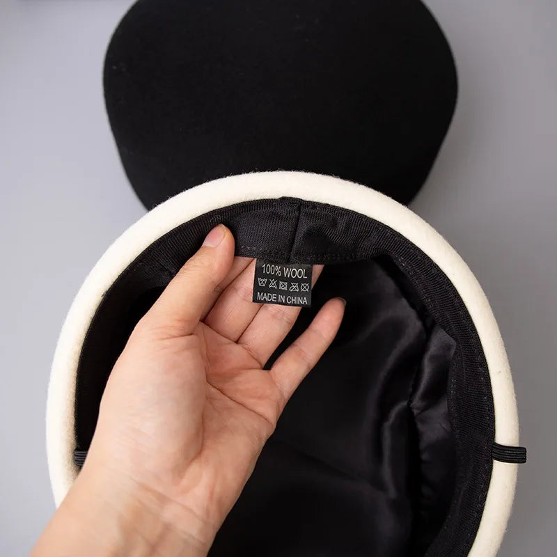 Vintage 100% Wool Felt Fedora Hat – Unisex Formal Style