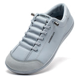 HOBIBEAR Unisex Barefoot Wide Toe Shoes Women Men Artificial Leather Minimalist Sneakers Adjustable Slip On Walking Shoes