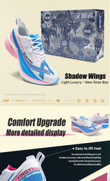 IRUNSVAN Shadow Wing 2.0 Carbon Plate Professional Marathon Running Shoes Men Lightweight Cushioning Training Outdoor Sneakers