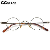 56948 Top Quality Retro Pure Titanium Glasses Frame Lady Trend Small Size Round Optical Eyeglass Frame Men Fashion Clear Eyewear