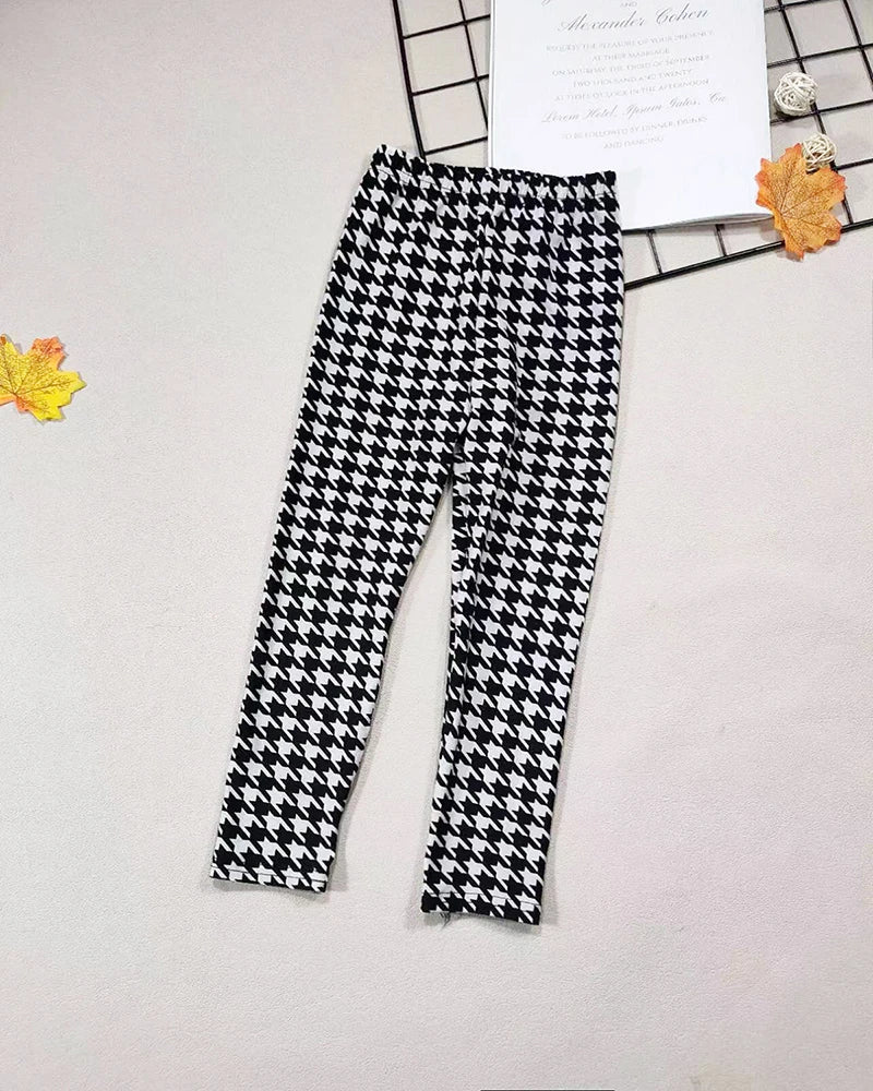 Girls' Floral Cartoon Fashion Leggings