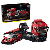 Technical Blocks Truck Sets Trailer Cars Transport Vehicle Creative MOC Building Toys Birthday Gifts Adult 1728Pcs Bricks Model