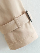 Belted Cropped Trench Jacket