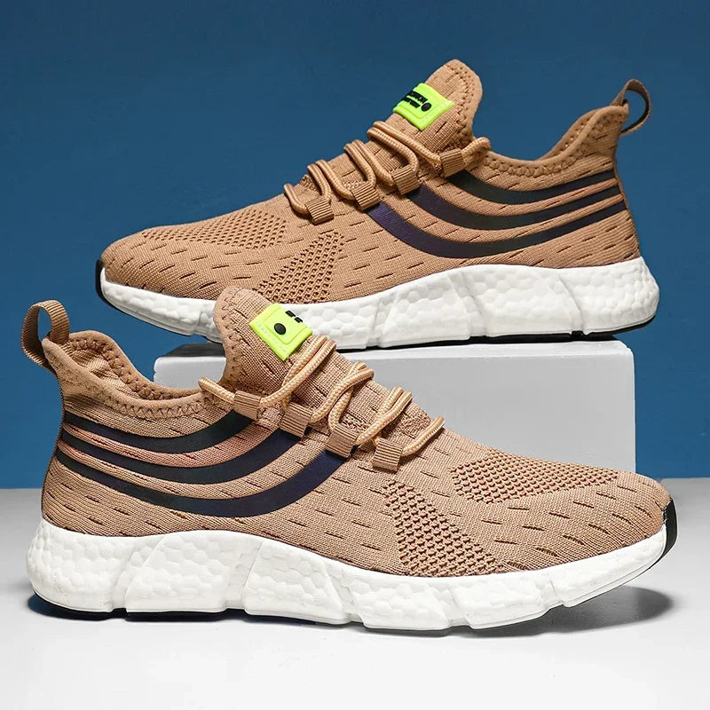 Men’s Sneakers Comfortable Breathable Platform Shoes Summer Man Running Shoes Breathable Comfortable Fashion Walking Sneakers