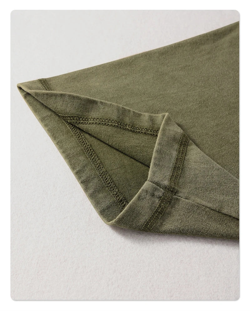 Men's Washed Cotton T-Shirt, Loose Fit 275gsm